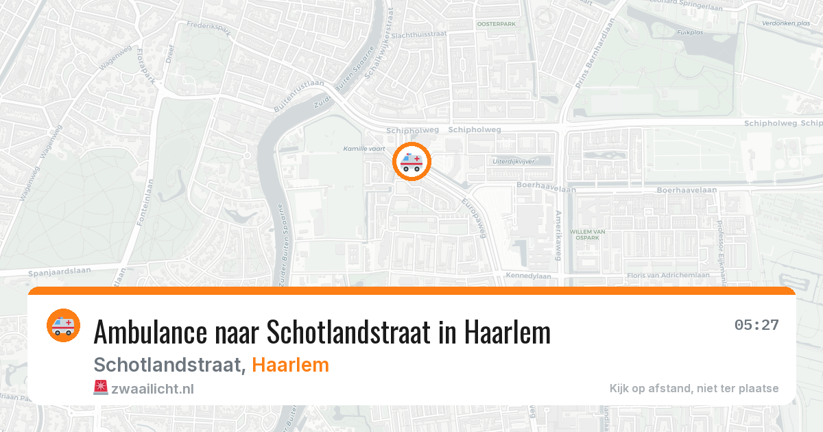 Ambulance naar Schotlandstraat in Haarlem — 13 jun 2026