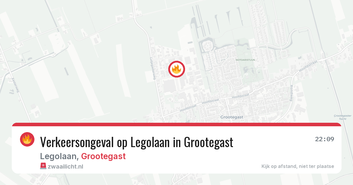 Verkeersongeval op Legolaan in Grootegast — 17 jul 2026