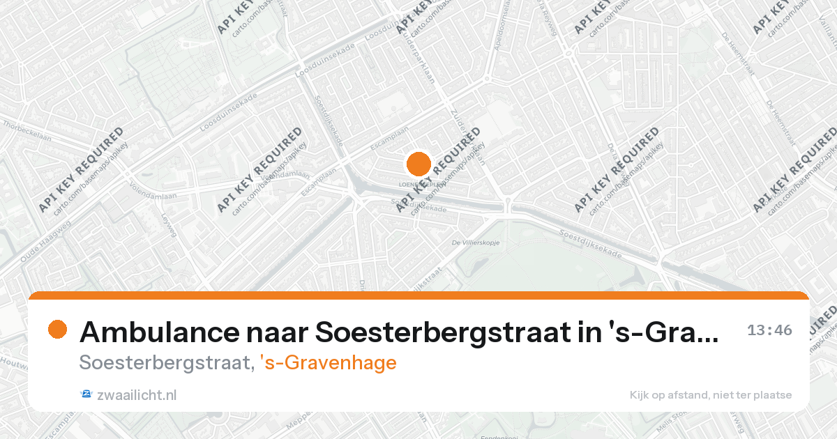 Ambulance naar Soesterbergstraat in 's-Gravenhage — 26 aug 2026