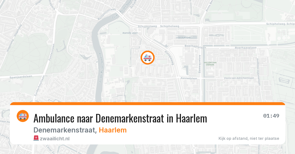 Ambulance naar Denemarkenstraat in Haarlem — 26 apr 2026