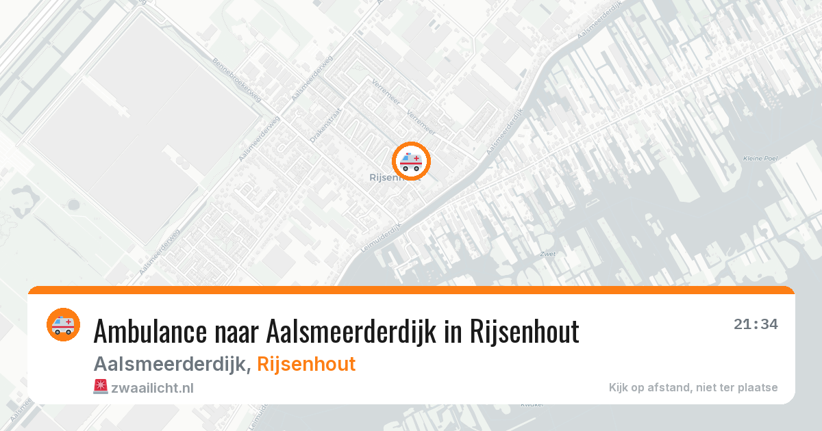 Ambulance naar Aalsmeerderdijk in Rijsenhout — 3 jul 2026
