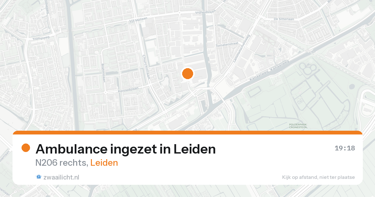 Ambulance ingezet in Leiden — 19 aug 2026