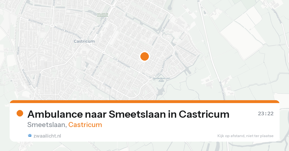 Ambulance naar Smeetslaan in Castricum — 24 mei 2026
