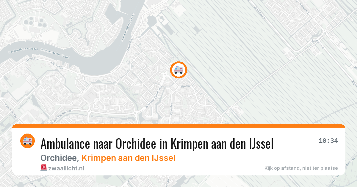 Ambulance naar Orchidee in Krimpen aan den IJssel — 17 mrt 2026