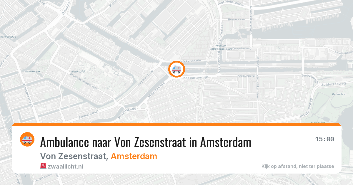 Ambulance naar Von Zesenstraat in Amsterdam — 23 mei 2026