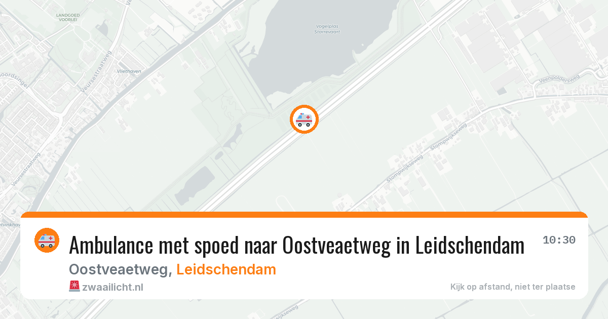 Ambulance met spoed naar Oostveaetweg in Leidschendam — 21 feb 2026