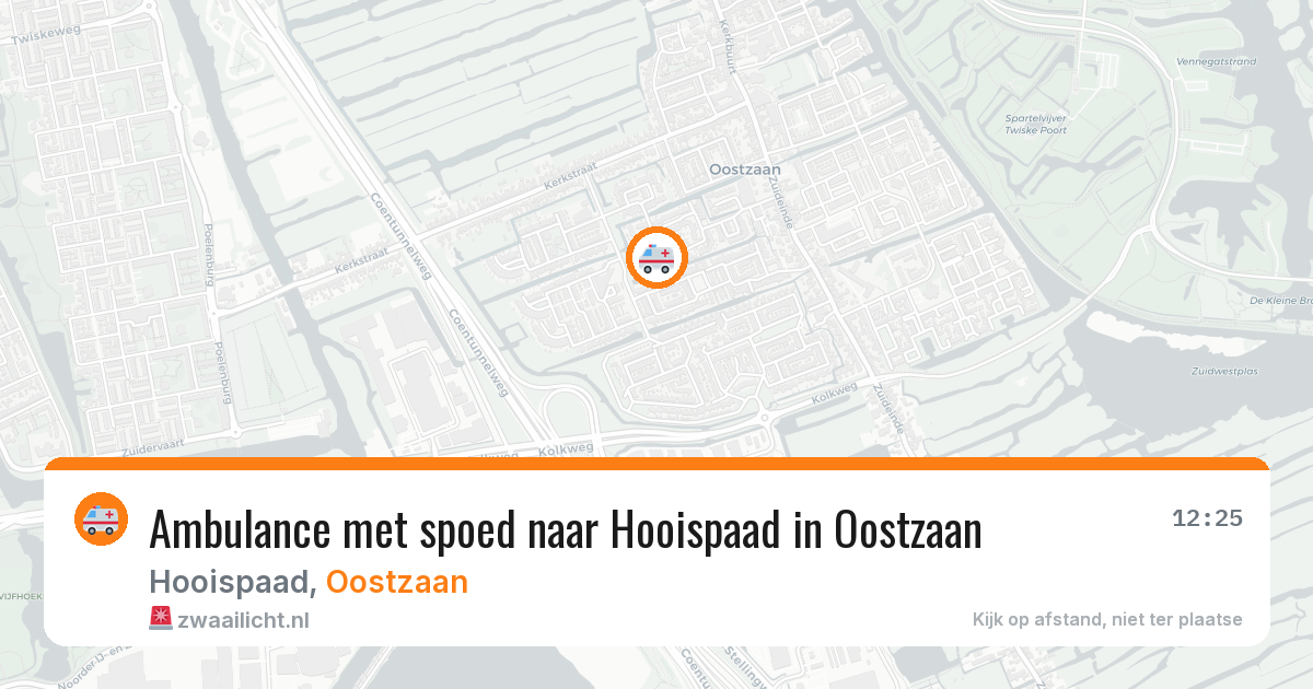 Ambulance met spoed naar Hooispaad in Oostzaan — 5 jul 2026