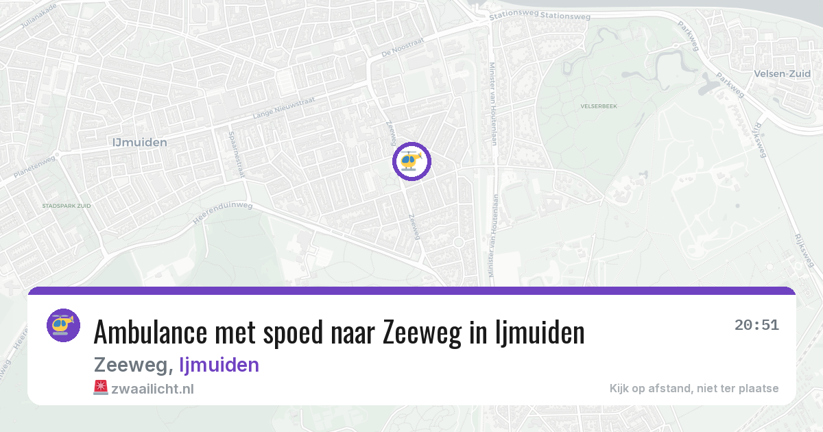 Ambulance met spoed naar Zeeweg in Ijmuiden — 19 feb 2026