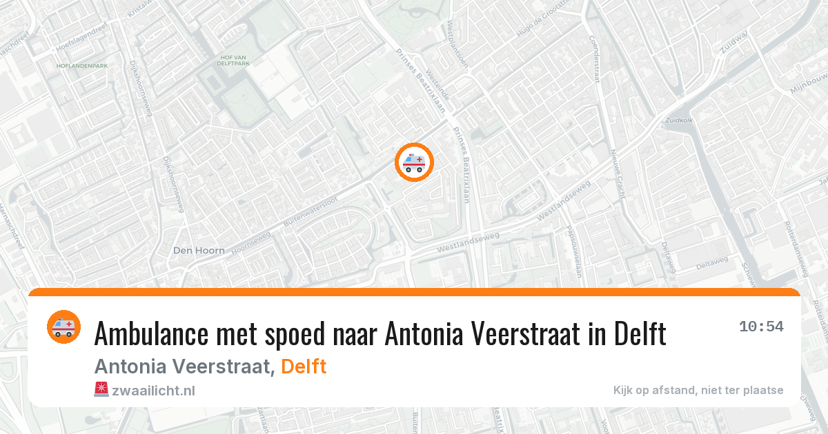 Ambulance met spoed naar Antonia Veerstraat in Delft — 30 jan 2026