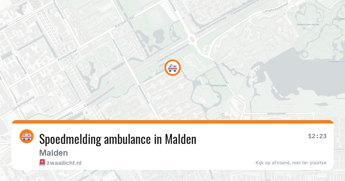 Spoedmelding ambulance in Malden — 27 jan 2026