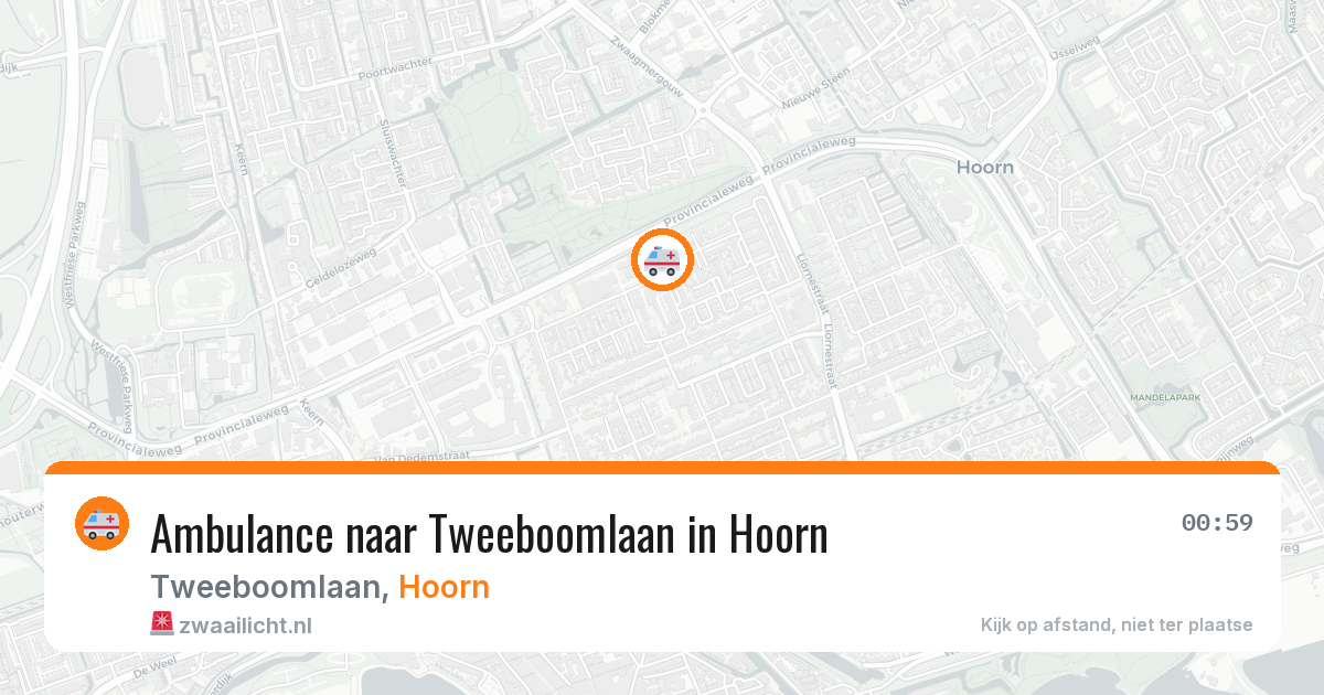 Ambulance naar Tweeboomlaan in Hoorn — 5 jul 2026