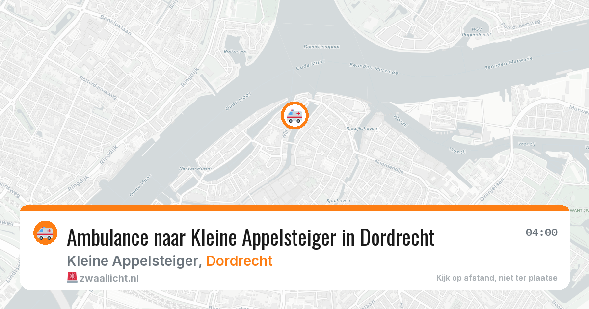Ambulance naar Kleine Appelsteiger in Dordrecht — 11 jul 2026
