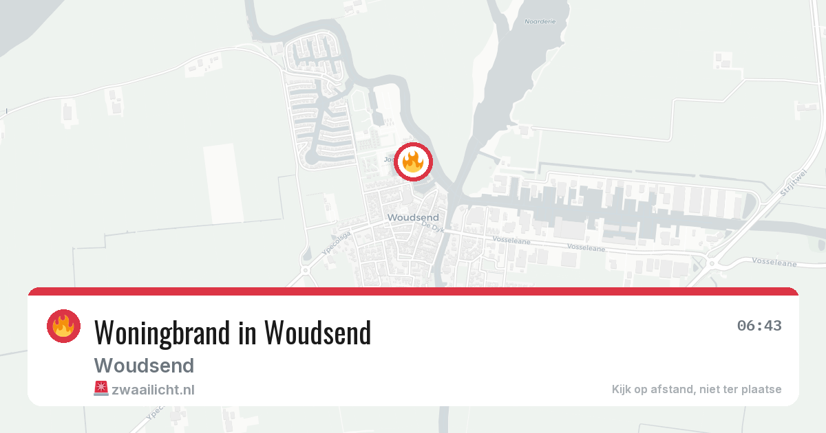 Woningbrand in Woudsend — 23 feb 2026