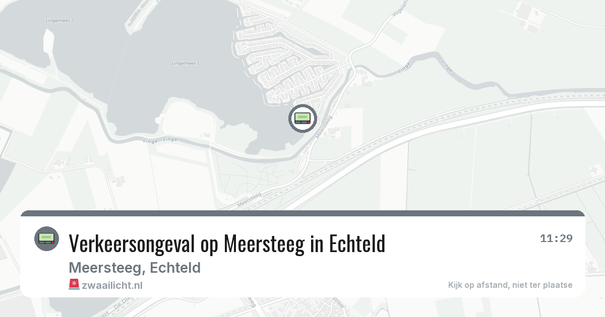 Verkeersongeval op Meersteeg in Echteld — 19 jul 2026