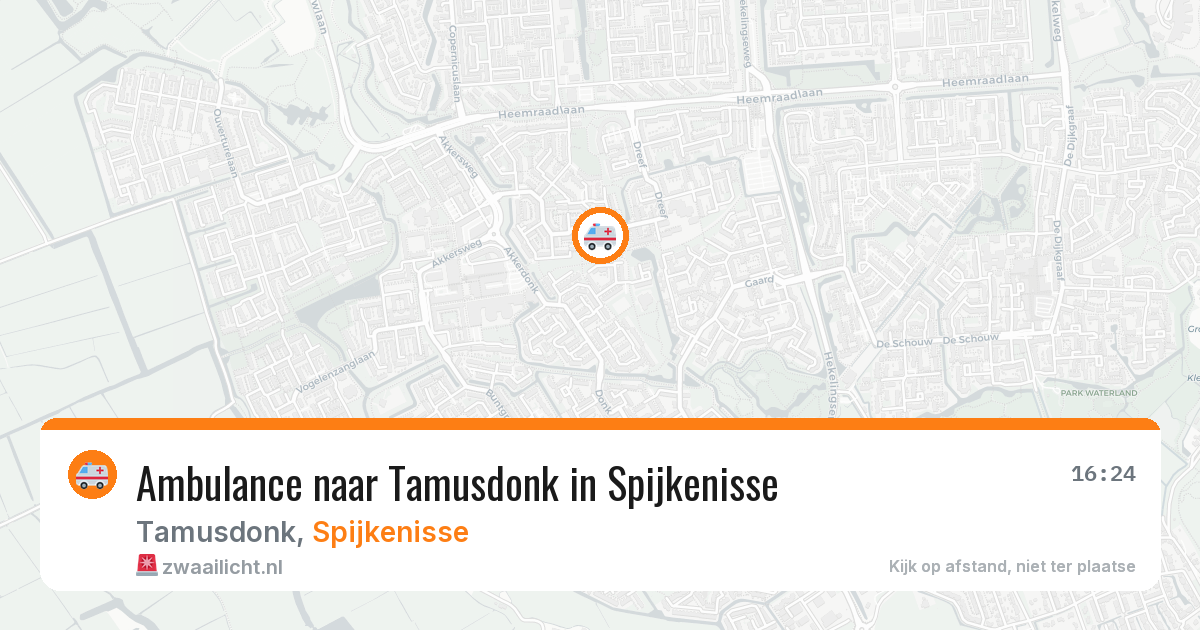 Ambulance naar Tamusdonk in Spijkenisse — 2 jun 2026