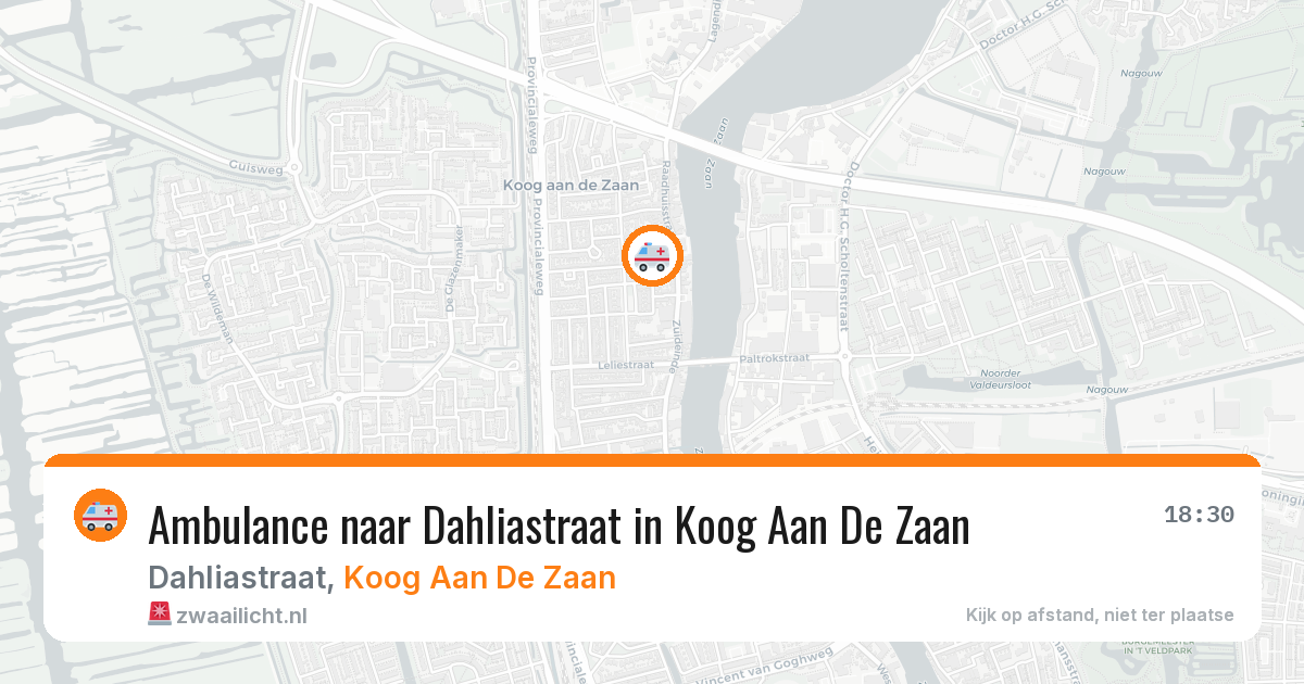 Ambulance naar Dahliastraat in Koog Aan De Zaan — 2 jul 2026