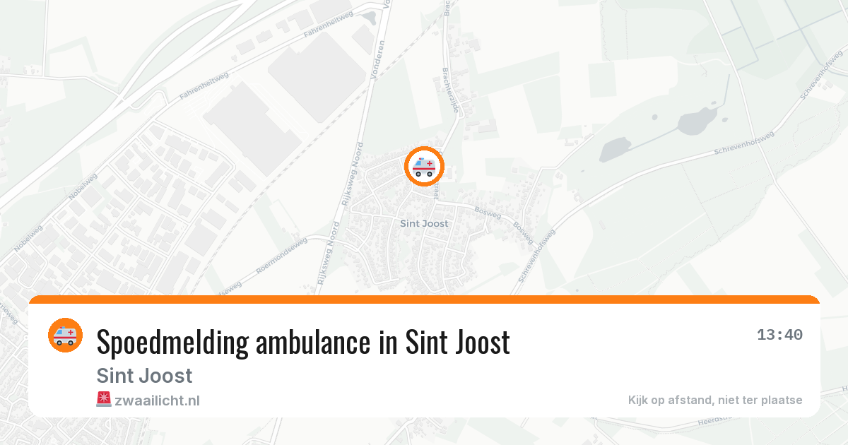 Spoedmelding ambulance in Sint Joost — 21 feb 2026