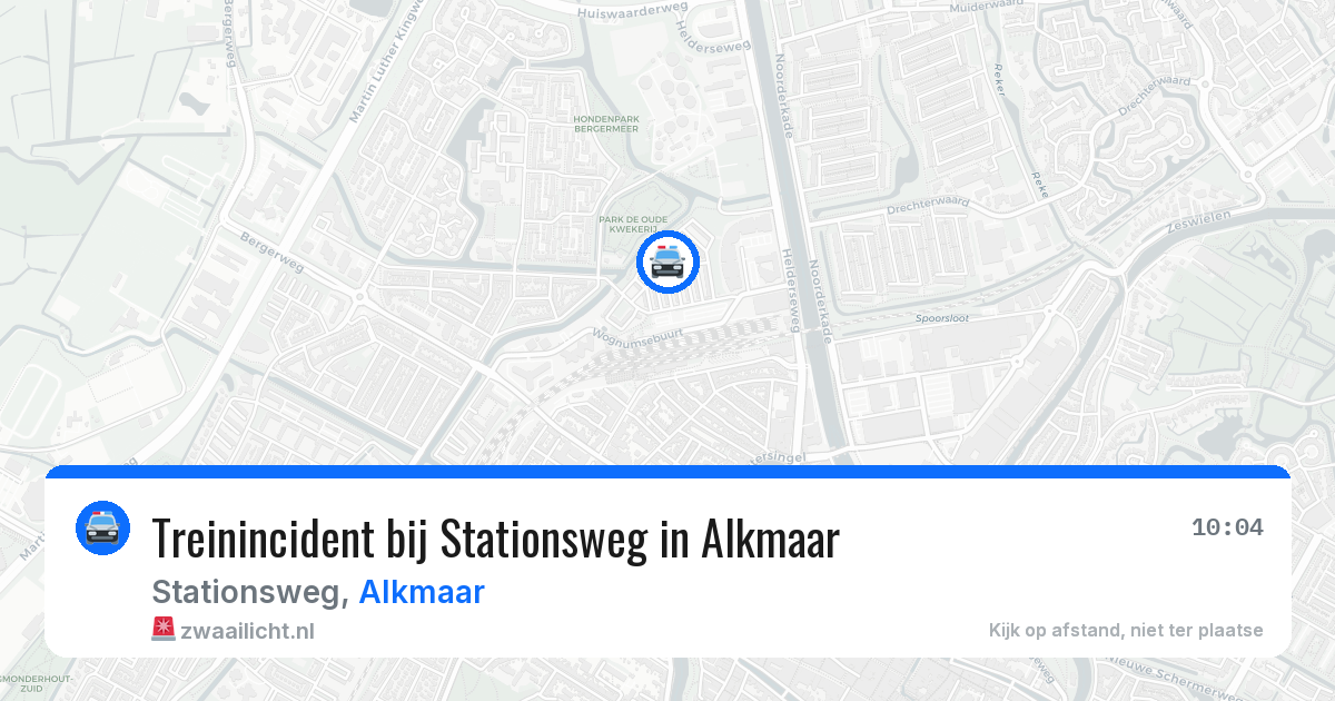 Treinincident bij Stationsweg in Alkmaar — 2 jun 2026