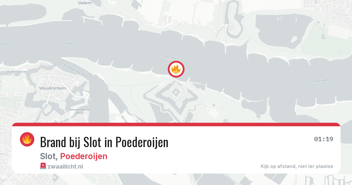 Brand bij Slot in Poederoijen — 24 mrt 2026