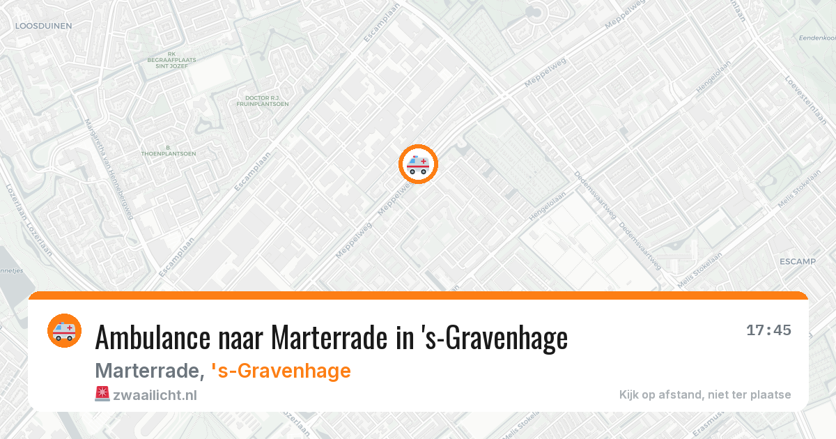 Ambulance naar Marterrade in 's-Gravenhage — 23 jun 2026
