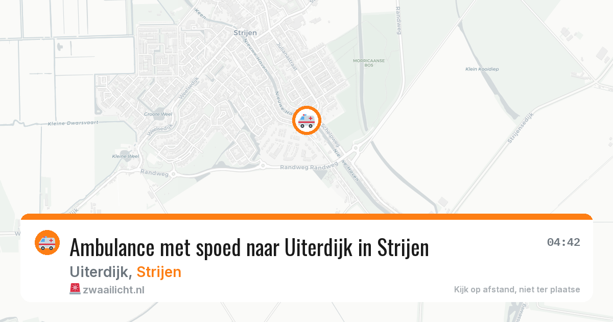 Ambulance met spoed naar Uiterdijk in Strijen — 27 jun 2026