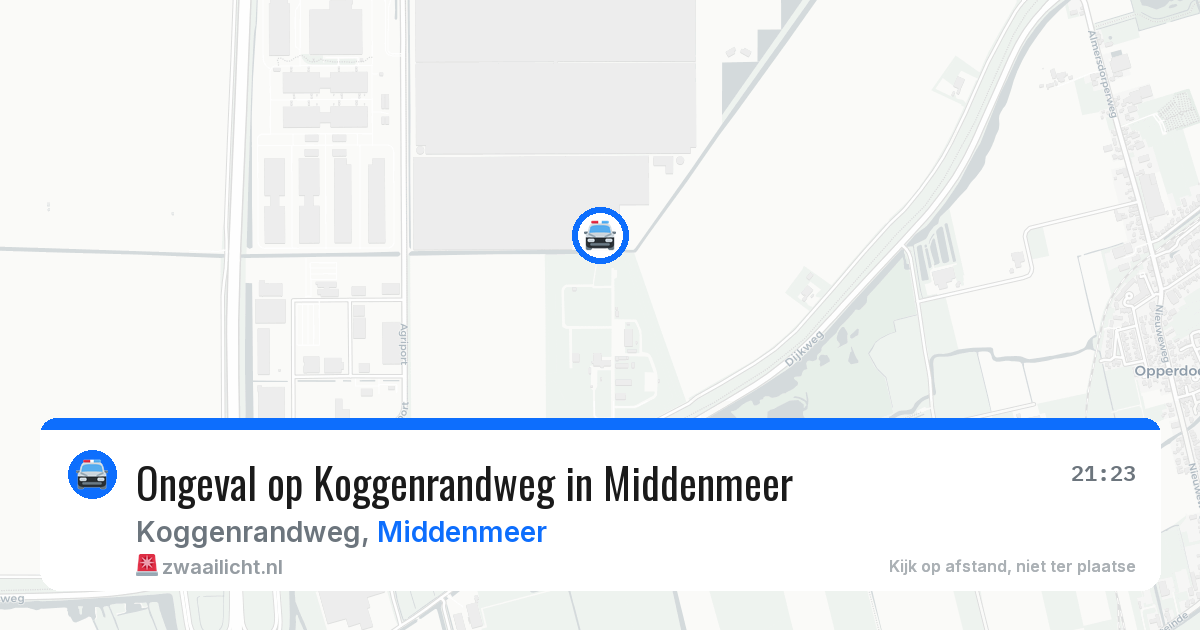 Ongeval op Koggenrandweg in Middenmeer — 11 apr 2026