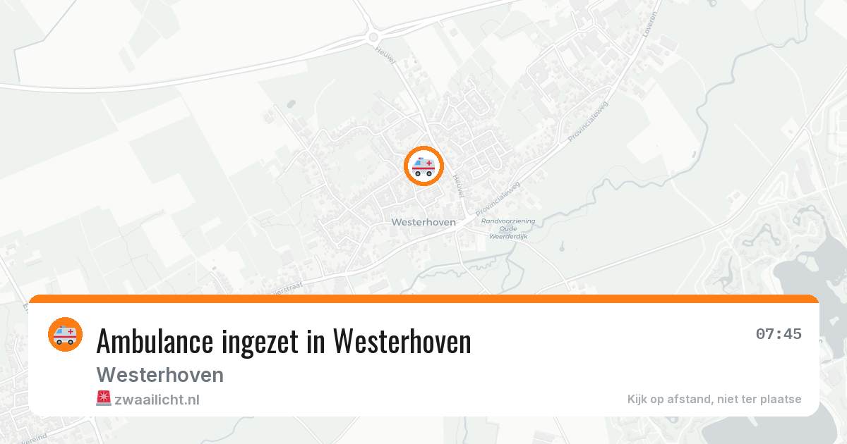 Ambulance ingezet in Westerhoven — 13 mei 2026