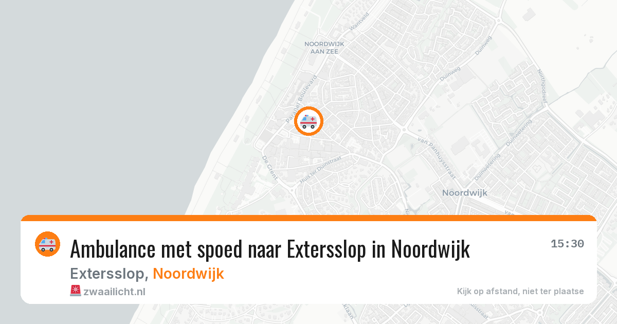 Ambulance met spoed naar Extersslop in Noordwijk — 28 jul 2026