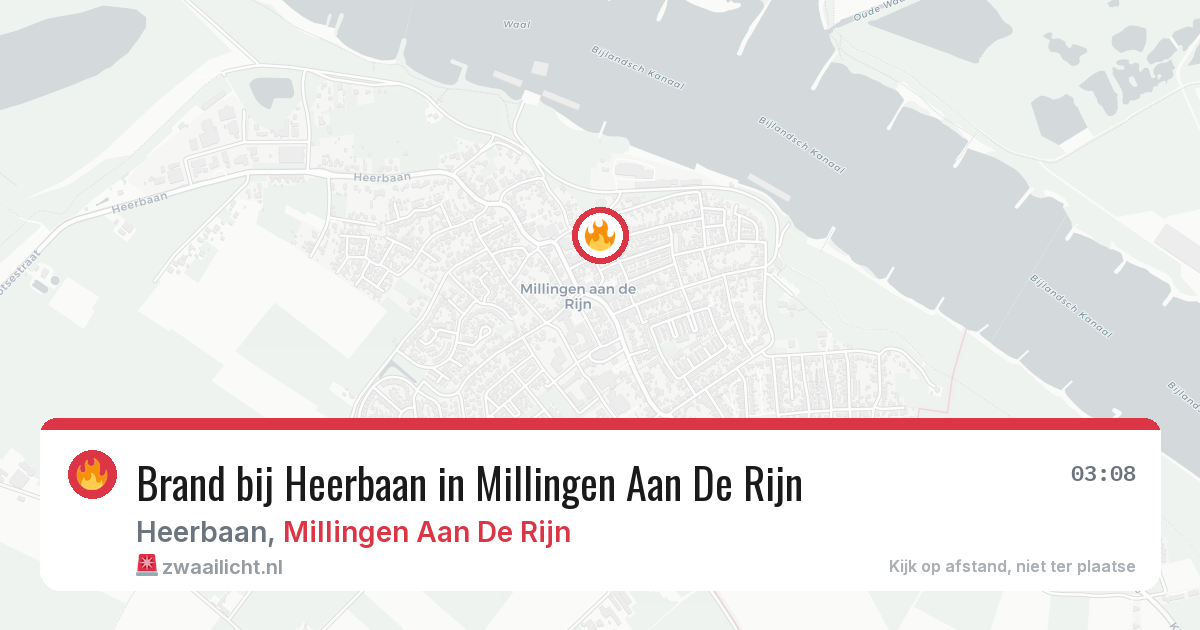 Brand bij Heerbaan in Millingen Aan De Rijn — 28 jun 2026