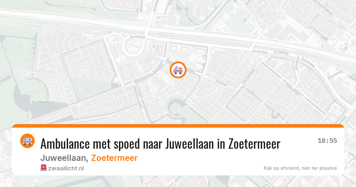 Ambulance met spoed naar Juweellaan in Zoetermeer — 12 mei 2026