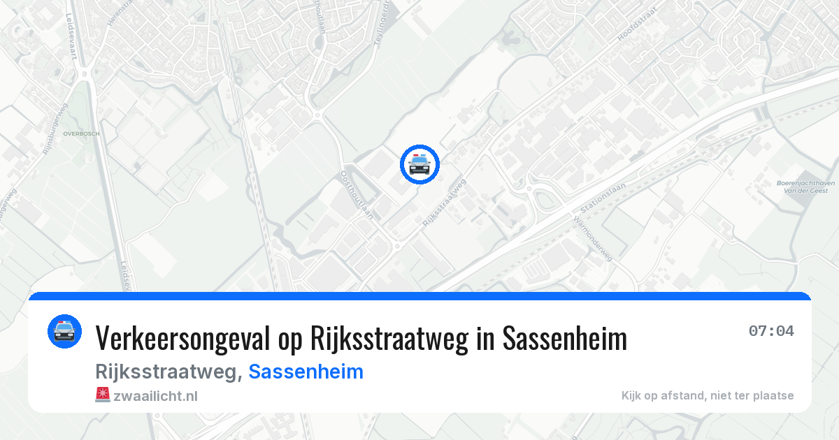 Verkeersongeval op Rijksstraatweg in Sassenheim — 17 apr 2026