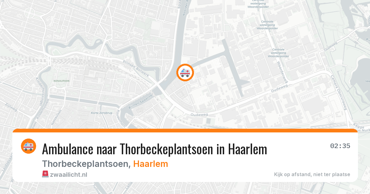 Ambulance naar Thorbeckeplantsoen in Haarlem — 2 apr 2026
