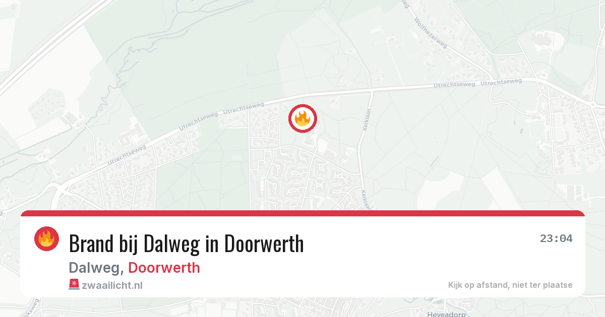 Brand bij Dalweg in Doorwerth — 3 jun 2026