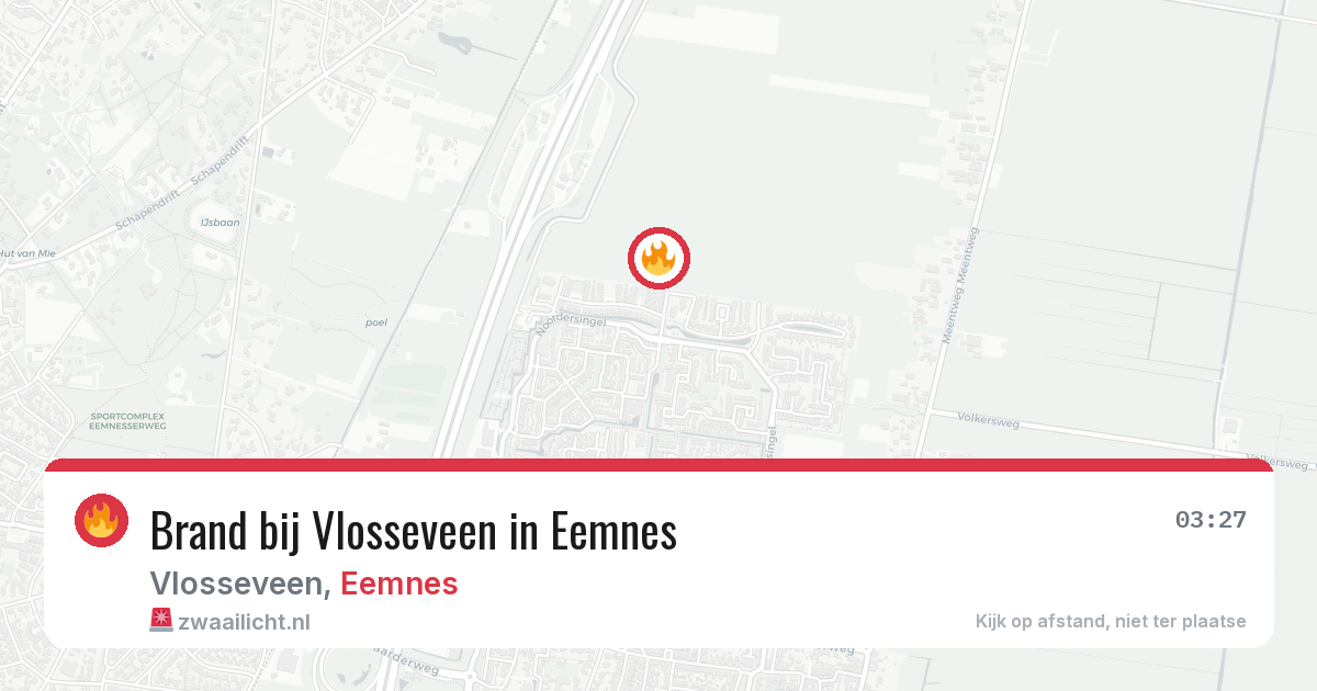 Brand bij Vlosseveen in Eemnes — 19 mei 2026