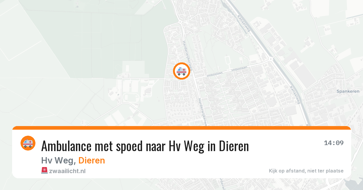 Ambulance met spoed naar Hv Weg in Dieren — 24 mei 2026