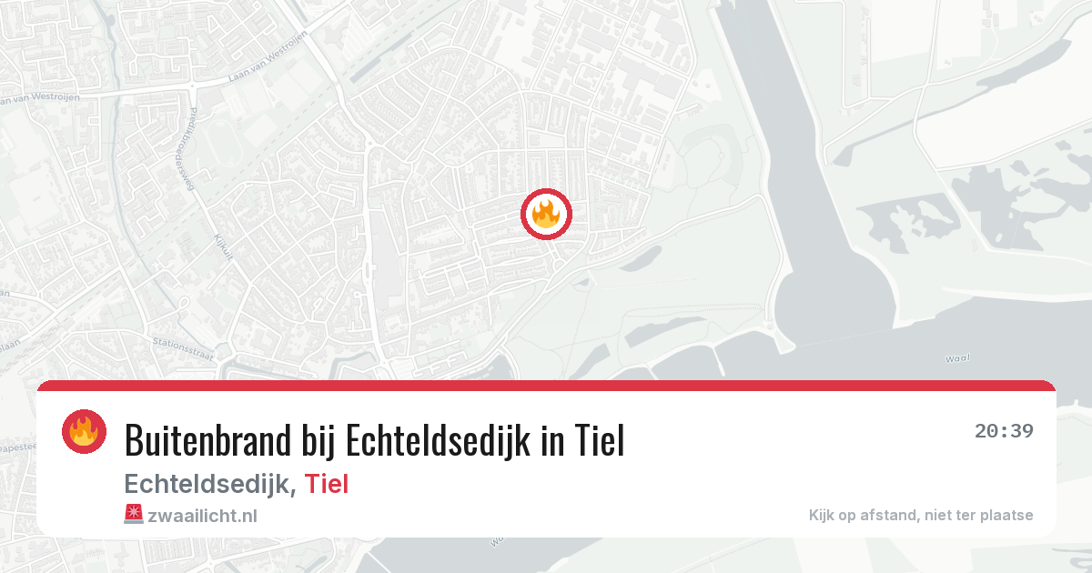 Buitenbrand bij Echteldsedijk in Tiel — 4 jul 2026