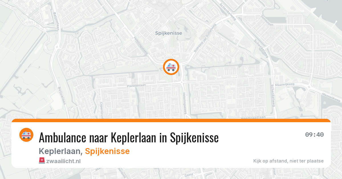 Ambulance naar Keplerlaan in Spijkenisse — 19 jun 2026