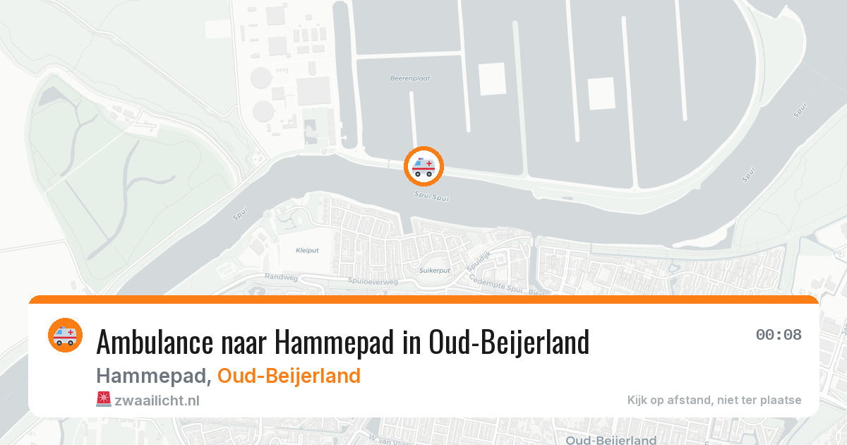 Ambulance naar Hammepad in Oud-Beijerland — 19 mei 2026