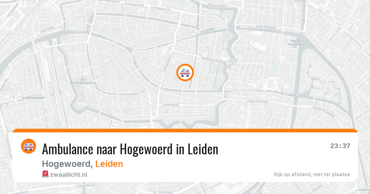 Ambulance naar Hogewoerd in Leiden — 3 jun 2026