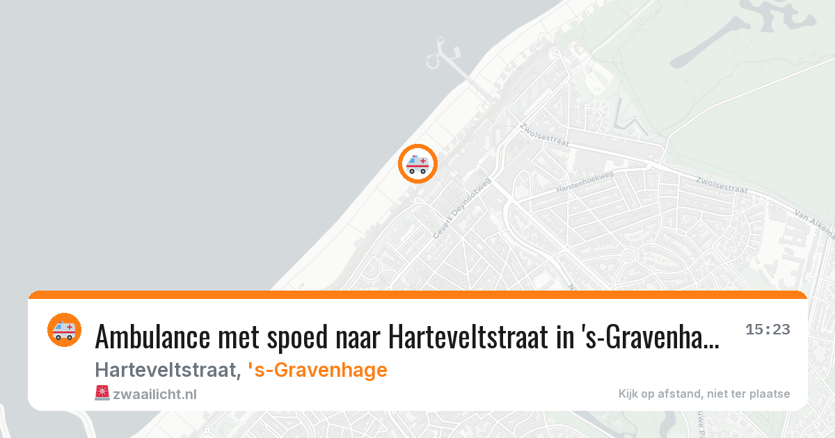 Ambulance met spoed naar Harteveltstraat in 's-Gravenhage — 28 jul 2026