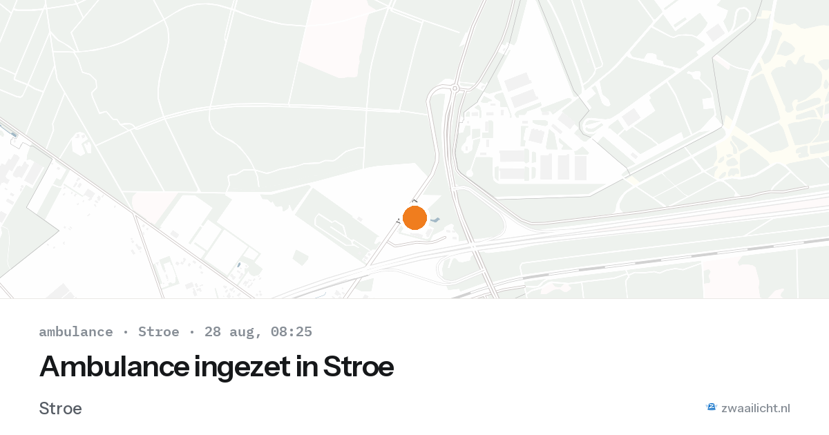 Ambulance ingezet in Stroe — 28 aug 2026