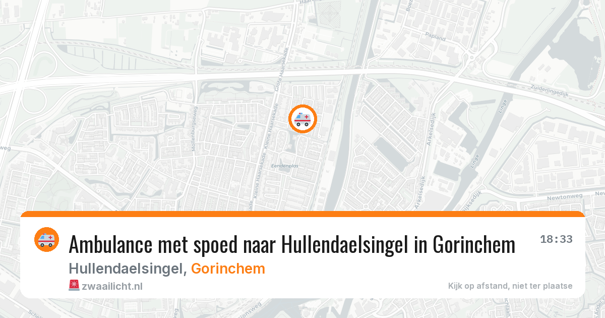 Ambulance met spoed naar Hullendaelsingel in Gorinchem — 26 jun 2026