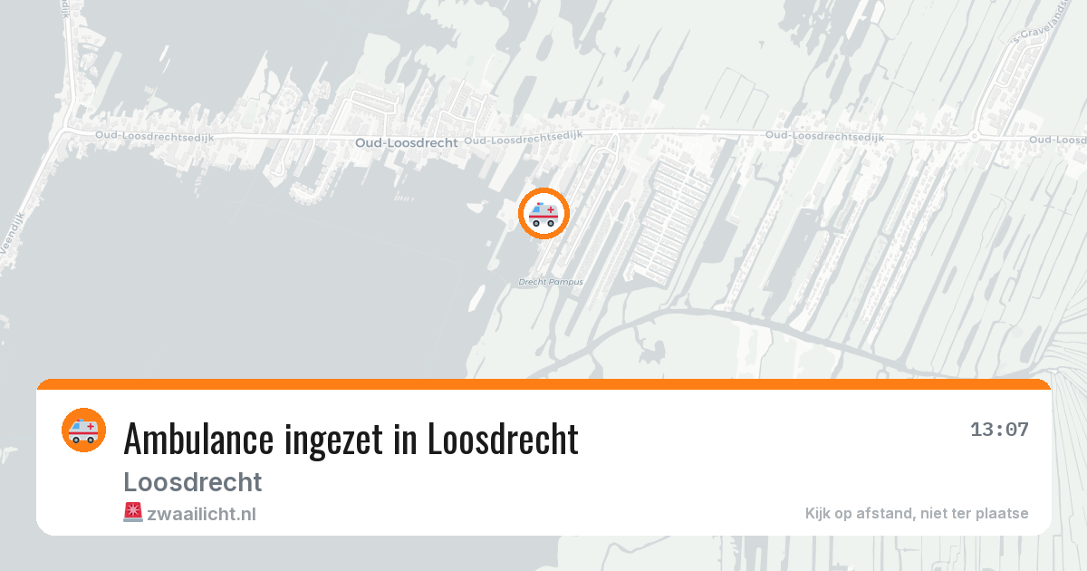 Ambulance ingezet in Loosdrecht — 15 jun 2026