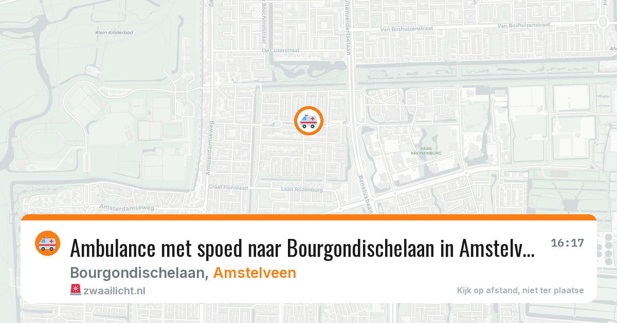Ambulance met spoed naar Bourgondischelaan in Amstelveen — 26 jun 2026