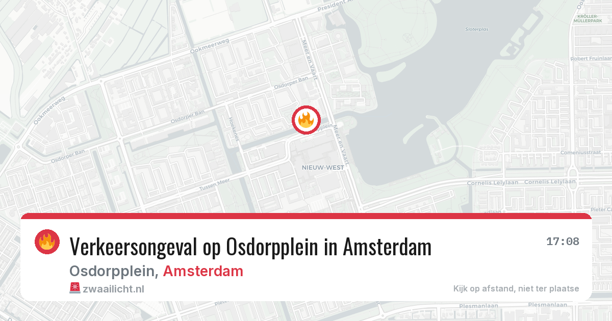Verkeersongeval op Osdorpplein in Amsterdam — 26 mei 2026