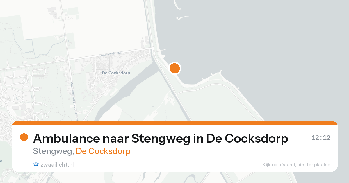 Ambulance naar Stengweg in De Cocksdorp — 23 mei 2026