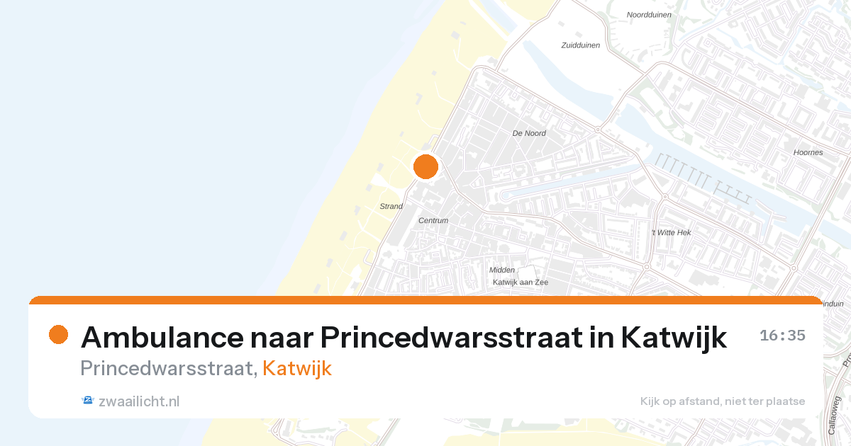 Ambulance naar Princedwarsstraat in Katwijk — 28 feb 2026