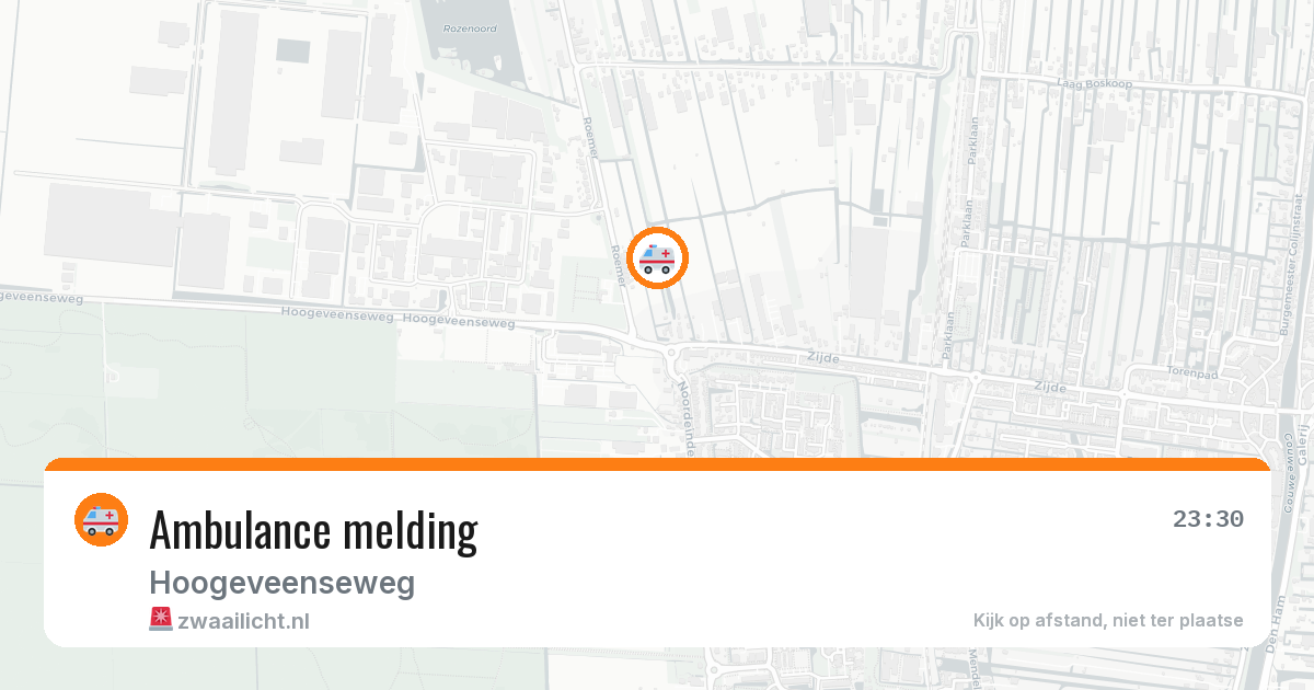 Ambulance melding — 27 mrt 2026