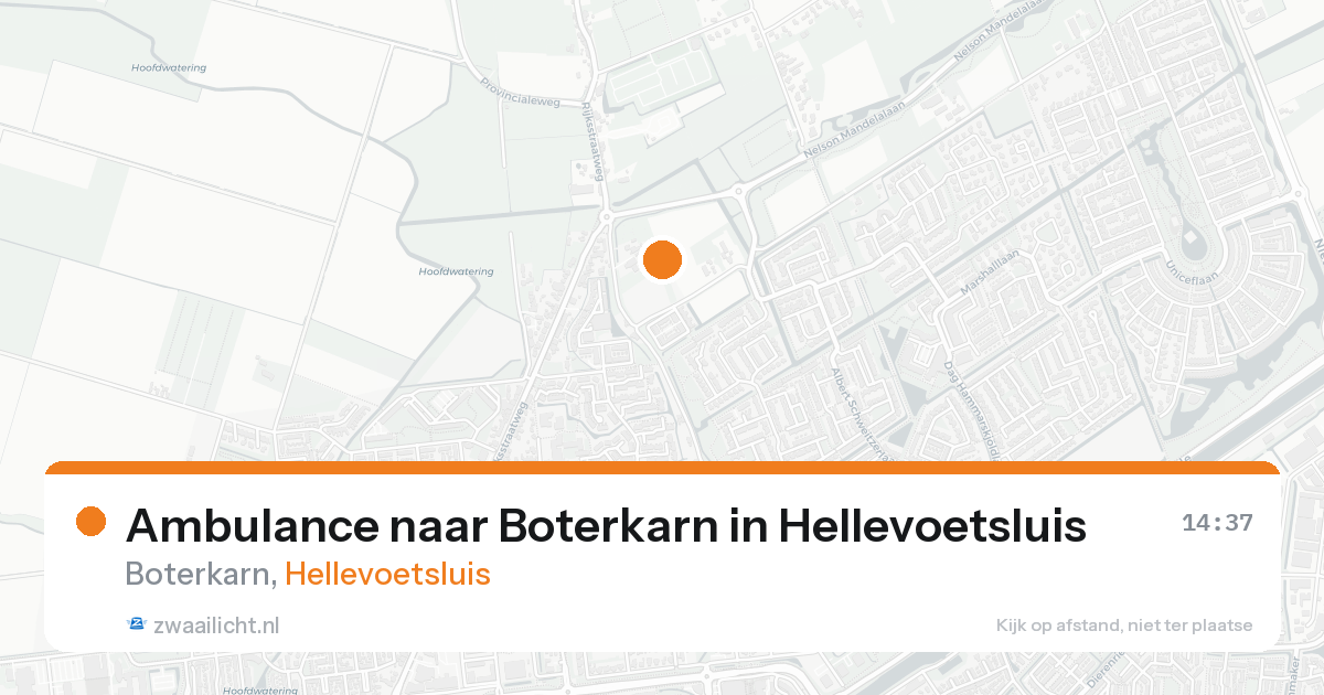 Ambulance naar Boterkarn in Hellevoetsluis — 2 jul 2026
