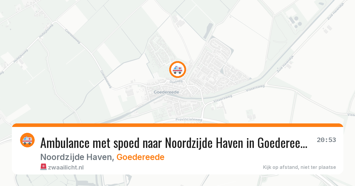 Ambulance met spoed naar Noordzijde Haven in Goedereede — 31 mei 2026